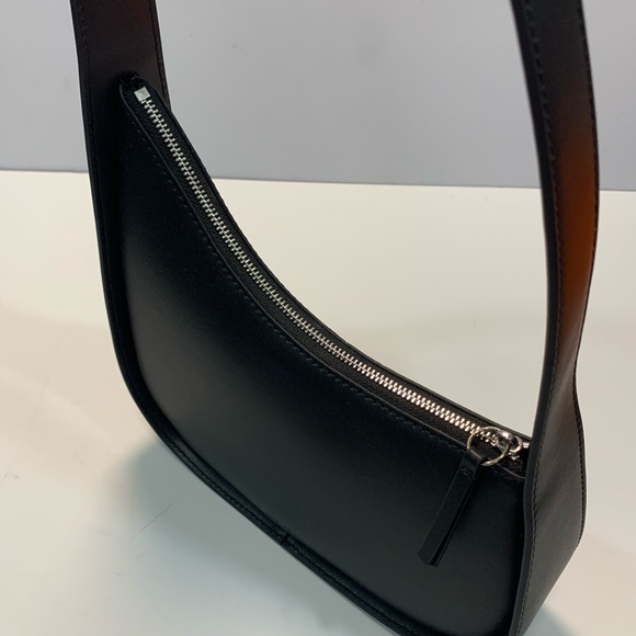 The Row Black Shoulder Bag with Curved Silhouette - Picture 6 of 7